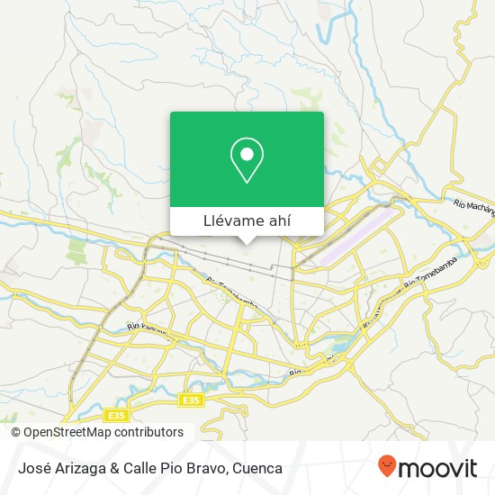 Mapa de José Arizaga & Calle Pio Bravo