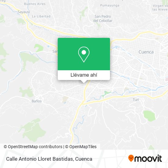 Mapa de Calle Antonio Lloret Bastidas