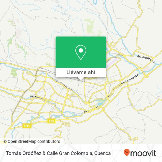 Mapa de Tomás Ordóñez & Calle Gran Colombia