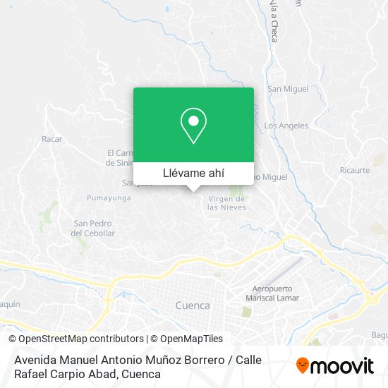 Mapa de Avenida Manuel Antonio Muñoz Borrero / Calle Rafael Carpio Abad