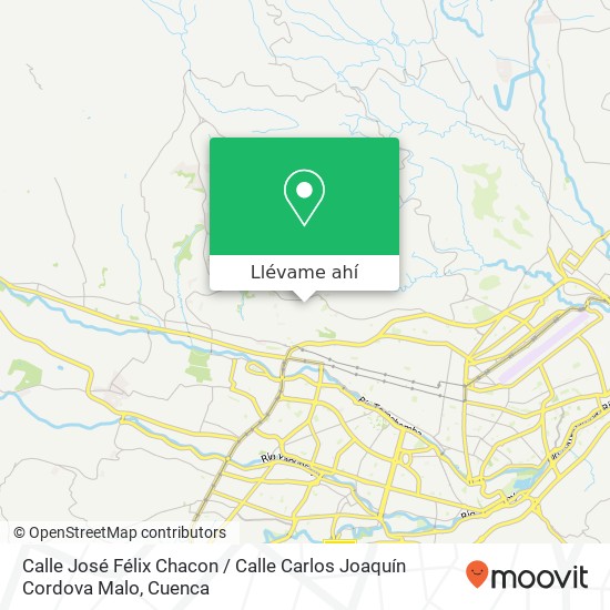 Mapa de Calle José Félix Chacon / Calle Carlos Joaquín Cordova Malo