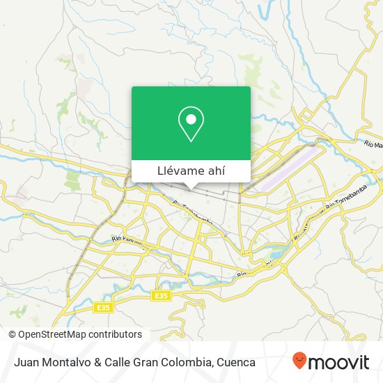 Mapa de Juan Montalvo & Calle Gran Colombia