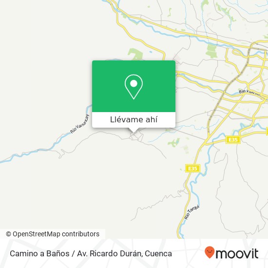 Mapa de Camino a Baños / Av. Ricardo Durán