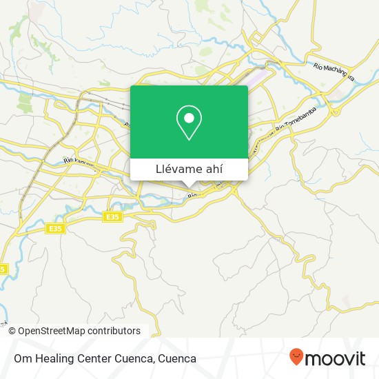 Mapa de Om Healing Center Cuenca