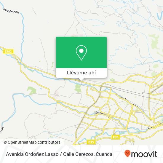 Mapa de Avenida Ordoñez Lasso / Calle Cerezos