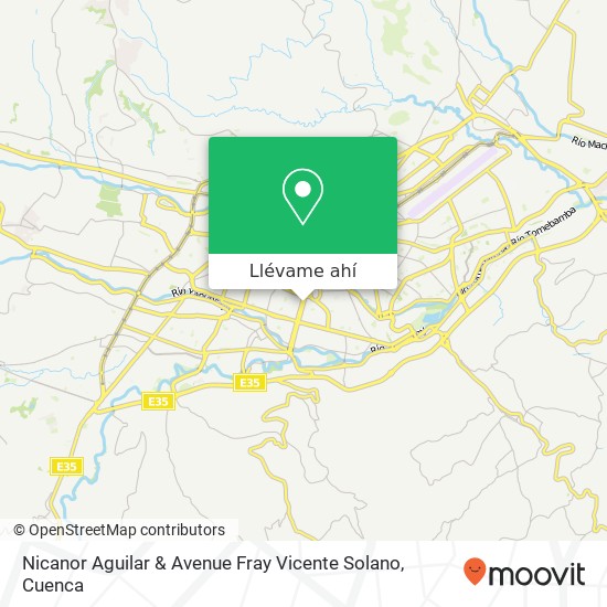 Mapa de Nicanor Aguilar & Avenue Fray Vicente Solano