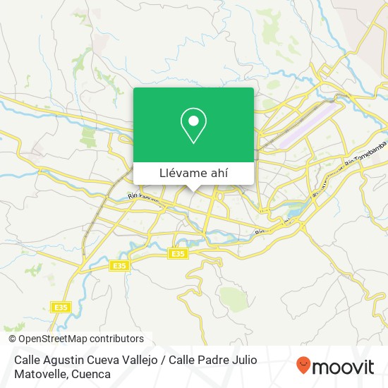 Mapa de Calle Agustin Cueva Vallejo / Calle Padre Julio Matovelle