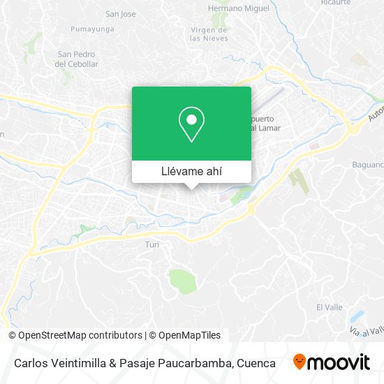 Mapa de Carlos Veintimilla & Pasaje Paucarbamba