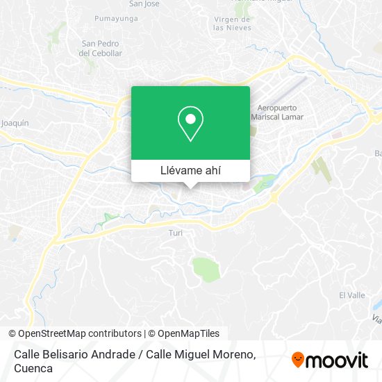 Mapa de Calle Belisario Andrade / Calle Miguel Moreno