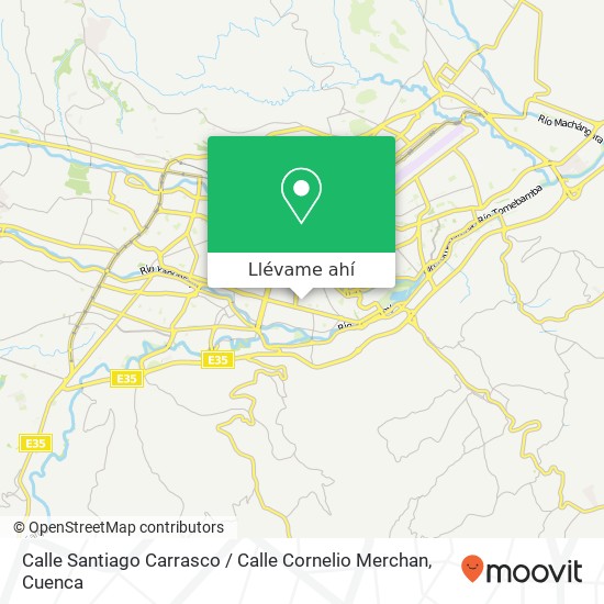 Mapa de Calle Santiago Carrasco / Calle Cornelio Merchan