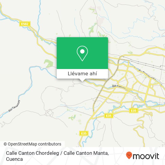 Mapa de Calle Canton Chordeleg / Calle Canton Manta