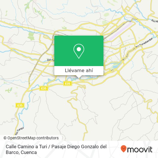 Mapa de Calle Camino a Turi / Pasaje Diego Gonzalo del Barco