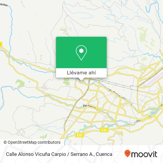 Mapa de Calle Alonso Vicuña Carpio / Serrano A.