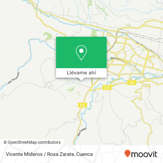 Mapa de Vicente Mideros / Rosa Zarate