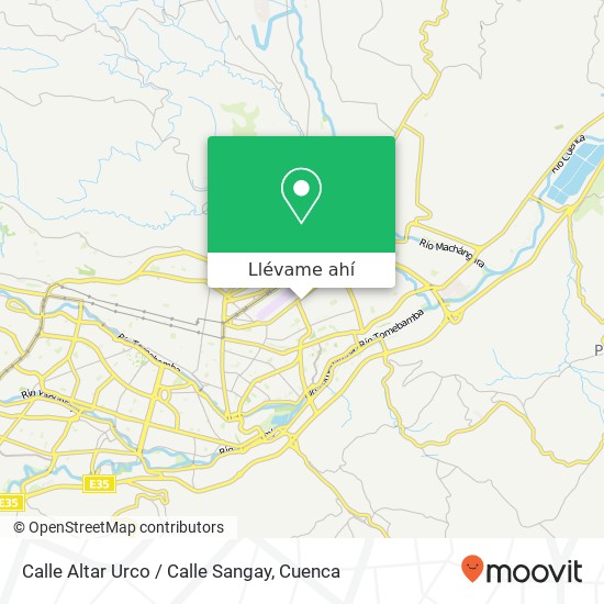 Mapa de Calle Altar Urco / Calle Sangay