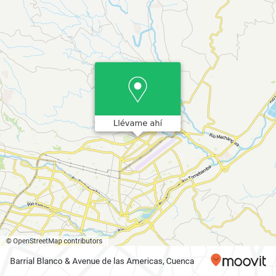 Mapa de Barrial Blanco & Avenue de las Americas