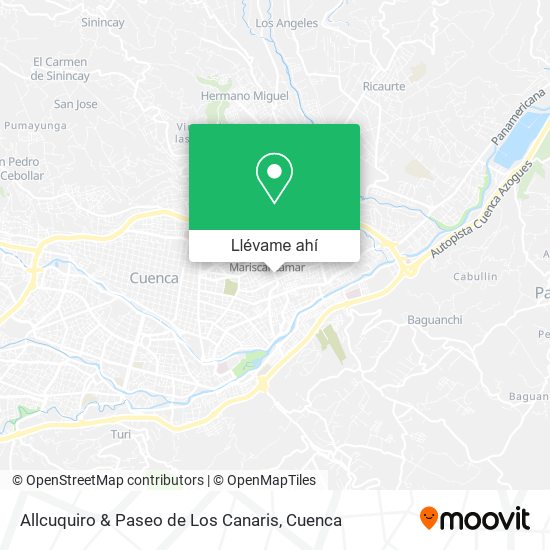Mapa de Allcuquiro & Paseo de Los Canaris