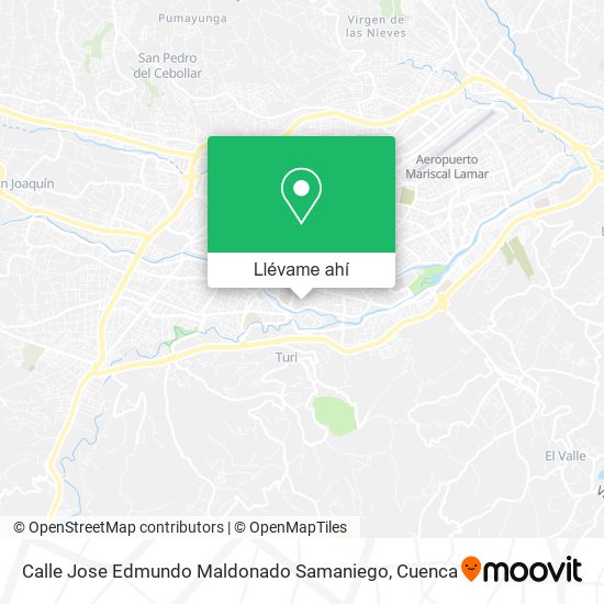 Mapa de Calle Jose Edmundo Maldonado Samaniego