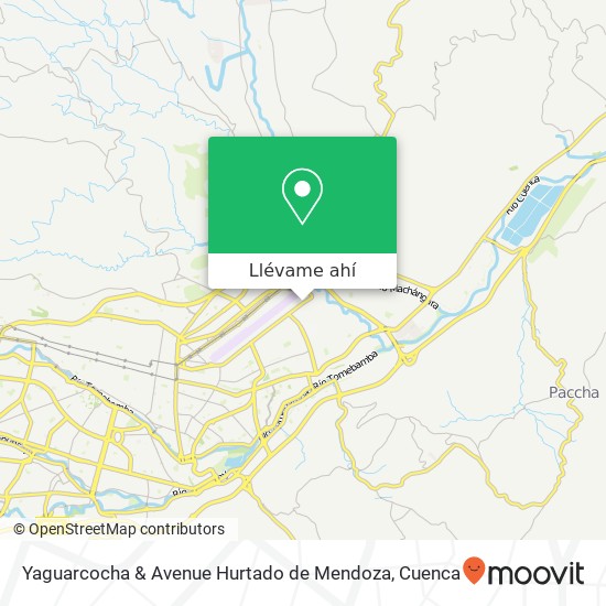 Mapa de Yaguarcocha & Avenue Hurtado de Mendoza