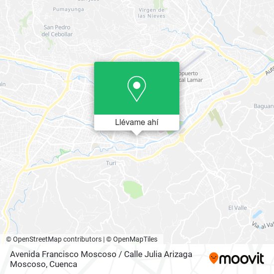 Mapa de Avenida Francisco Moscoso / Calle Julia Arizaga Moscoso