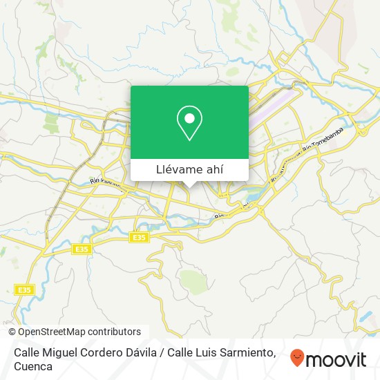 Mapa de Calle Miguel Cordero Dávila / Calle Luis Sarmiento