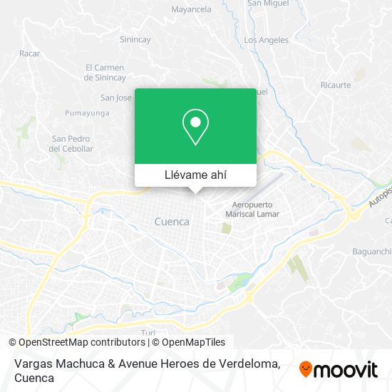 Mapa de Vargas Machuca & Avenue Heroes de Verdeloma