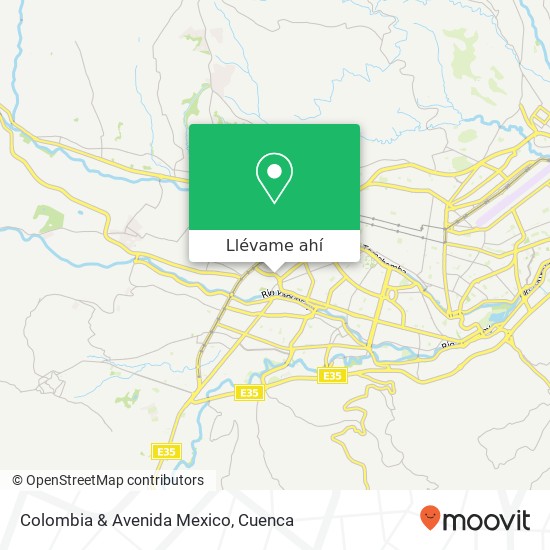 Mapa de Colombia & Avenida Mexico