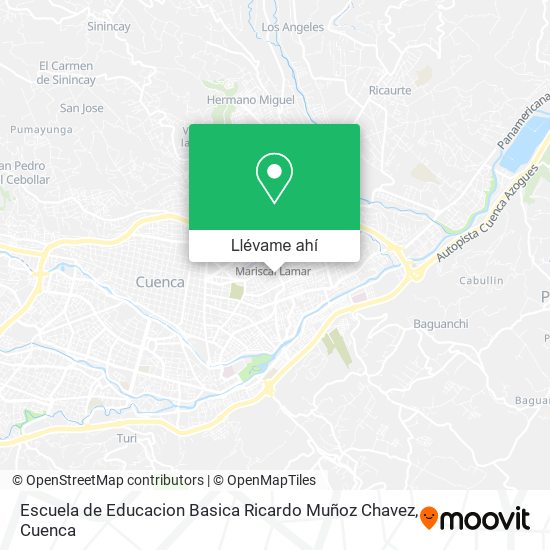 Mapa de Escuela de Educacion Basica Ricardo Muñoz Chavez