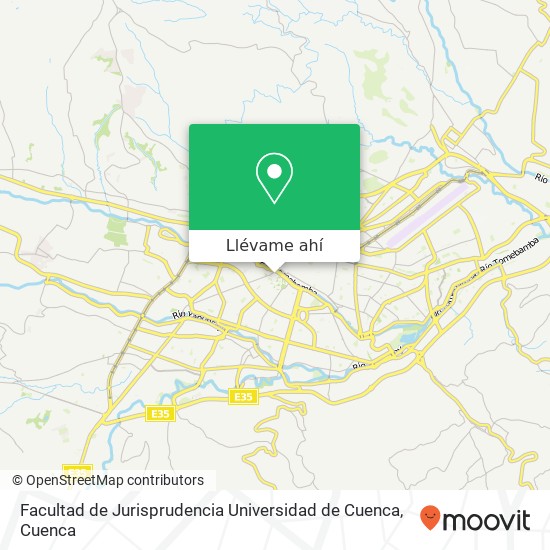 Mapa de Facultad de Jurisprudencia Universidad de Cuenca