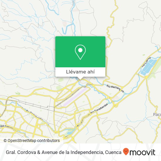 Mapa de Gral. Cordova & Avenue de la Independencia