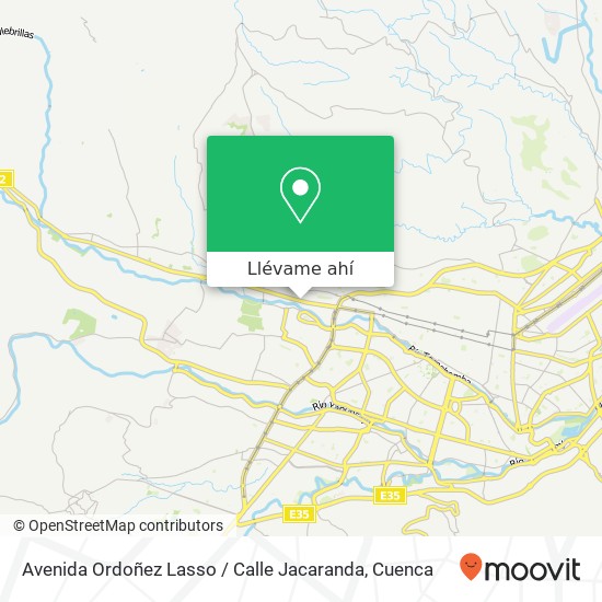 Mapa de Avenida Ordoñez Lasso / Calle Jacaranda