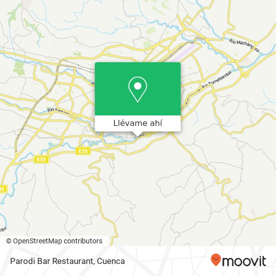 Mapa de Parodi Bar Restaurant, 24 de Mayo Cuenca