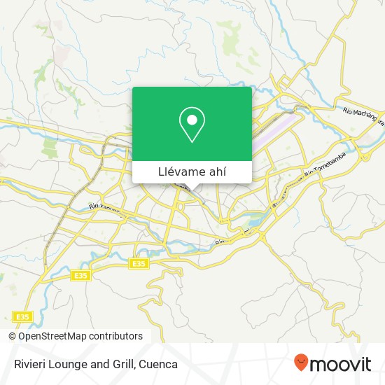 Mapa de Rivieri Lounge and Grill, 3 de Noviembre Cuenca