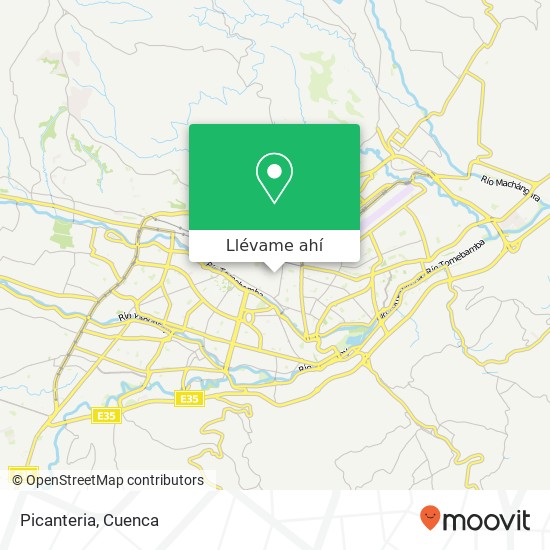 Mapa de Picanteria, Mariano Cueva Cuenca, Cuenca