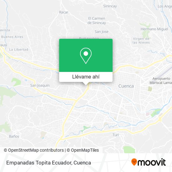 Mapa de Empanadas Topita Ecuador