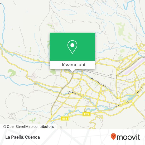 Mapa de La Paella, Los Alamos Cuenca