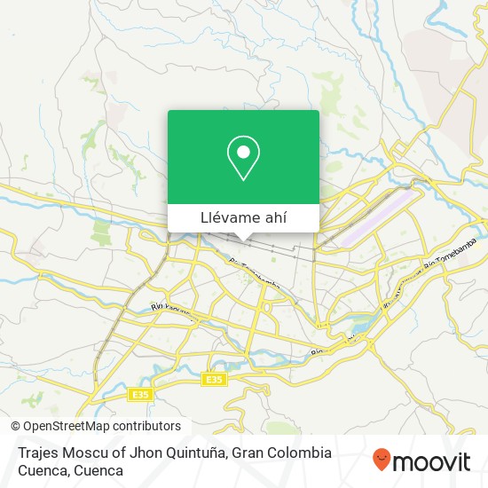 Mapa de Trajes Moscu of Jhon Quintuña, Gran Colombia Cuenca
