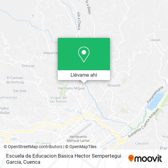 Mapa de Escuela de Educacion Basica Hector Sempertegui Garcia