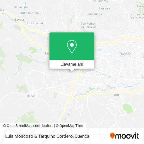 Mapa de Luis Moscoso & Tarquino Cordero