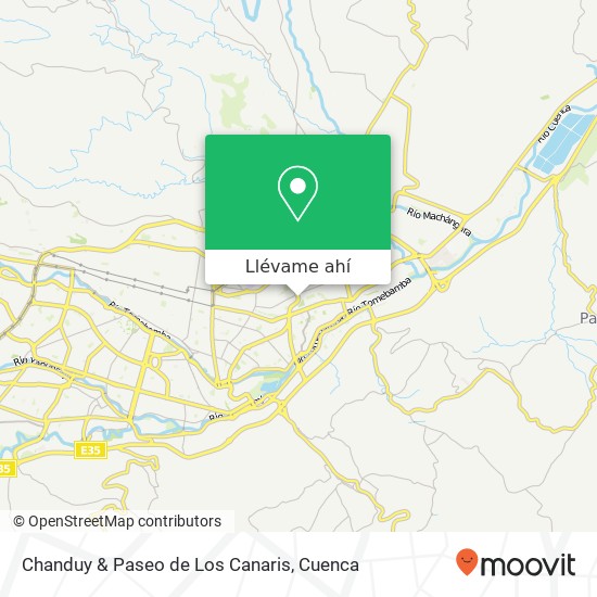 Mapa de Chanduy & Paseo de Los Canaris