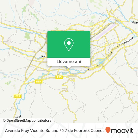 Mapa de Avenida Fray Vicente Solano / 27 de Febrero