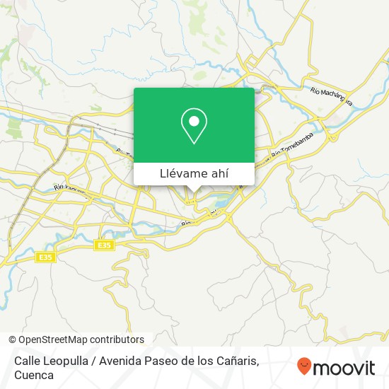 Mapa de Calle Leopulla / Avenida Paseo de los Cañaris