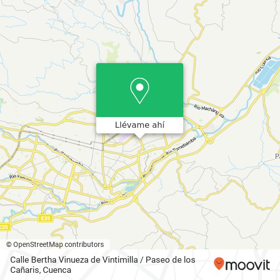Mapa de Calle Bertha Vinueza de Vintimilla / Paseo de los Cañaris