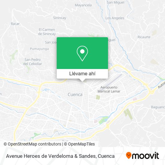Mapa de Avenue Heroes de Verdeloma & Sandes
