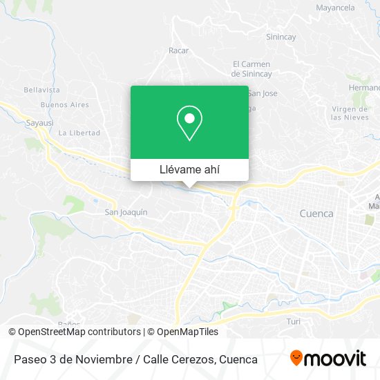 Mapa de Paseo 3 de Noviembre / Calle Cerezos