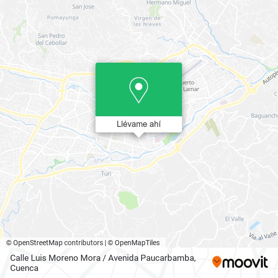 Mapa de Calle Luis Moreno Mora / Avenida Paucarbamba