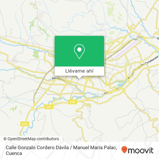 Mapa de Calle Gonzalo Cordero Dávila / Manuel María Palac