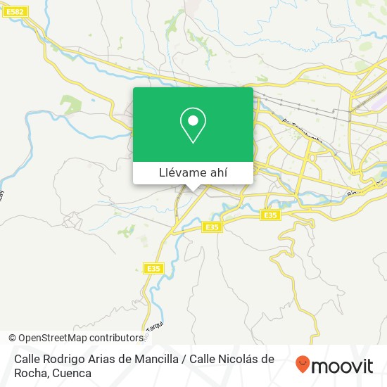 Mapa de Calle Rodrigo Arias de Mancilla / Calle Nicolás de Rocha
