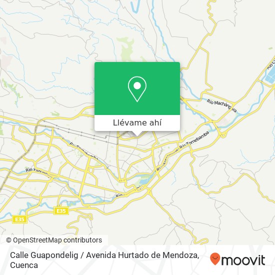 Mapa de Calle Guapondelig / Avenida Hurtado de Mendoza