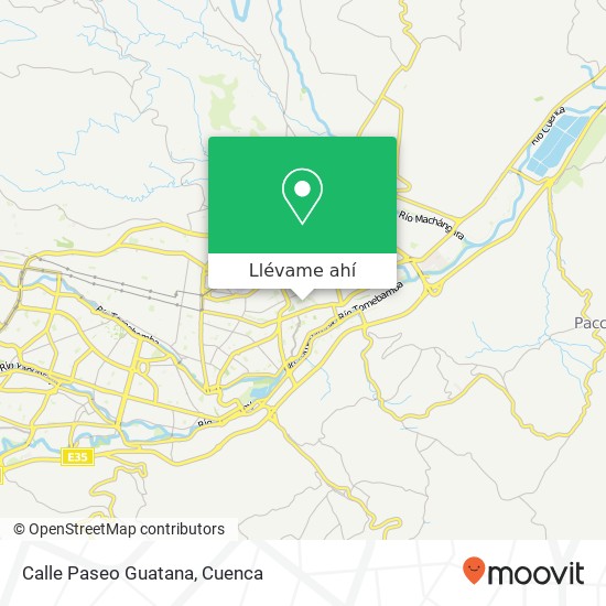 Mapa de Calle Paseo Guatana